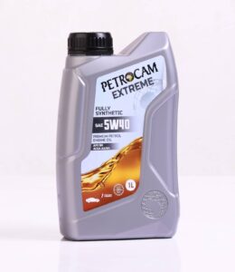 SAE 5w40 Engine Oil 1 Litre side front view