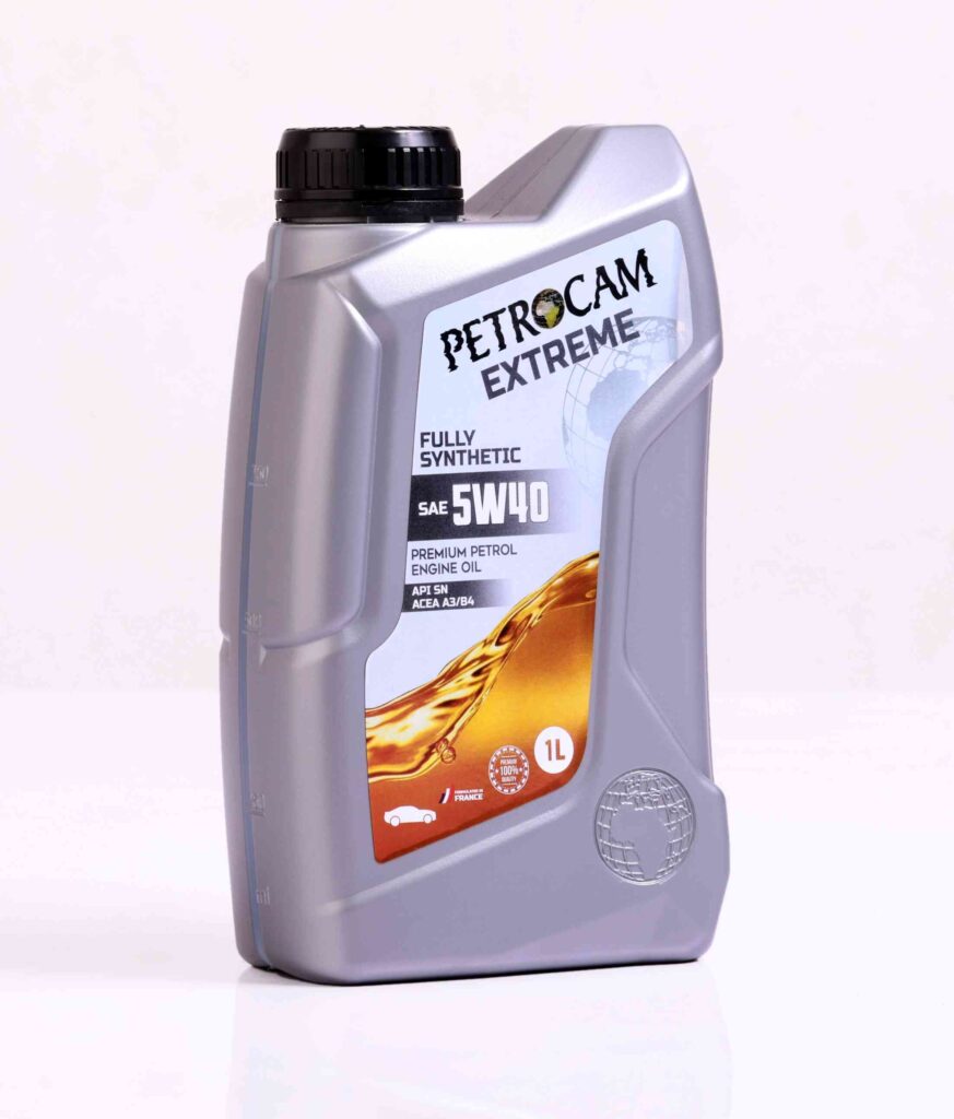 SAE 5w40 Engine Oil 1 liter side view